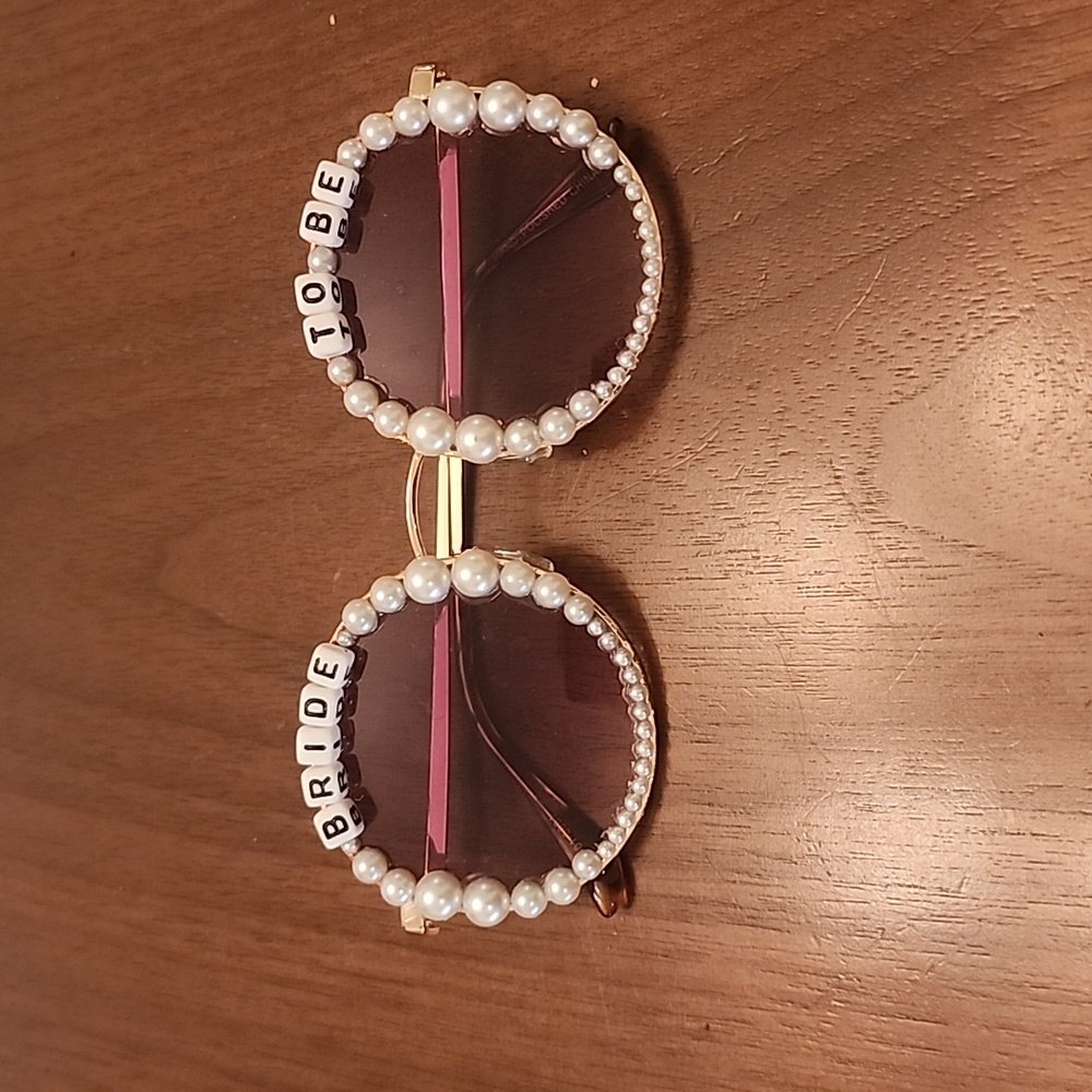 Handmade Bride to be glasses